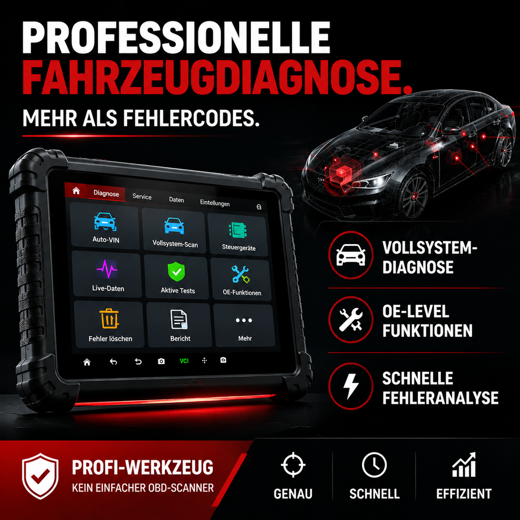 Professionelles KFZ Diagnosegerät mit Topologie ScanProfessionelles KFZ Diagnosegerät mit Topologie Scan