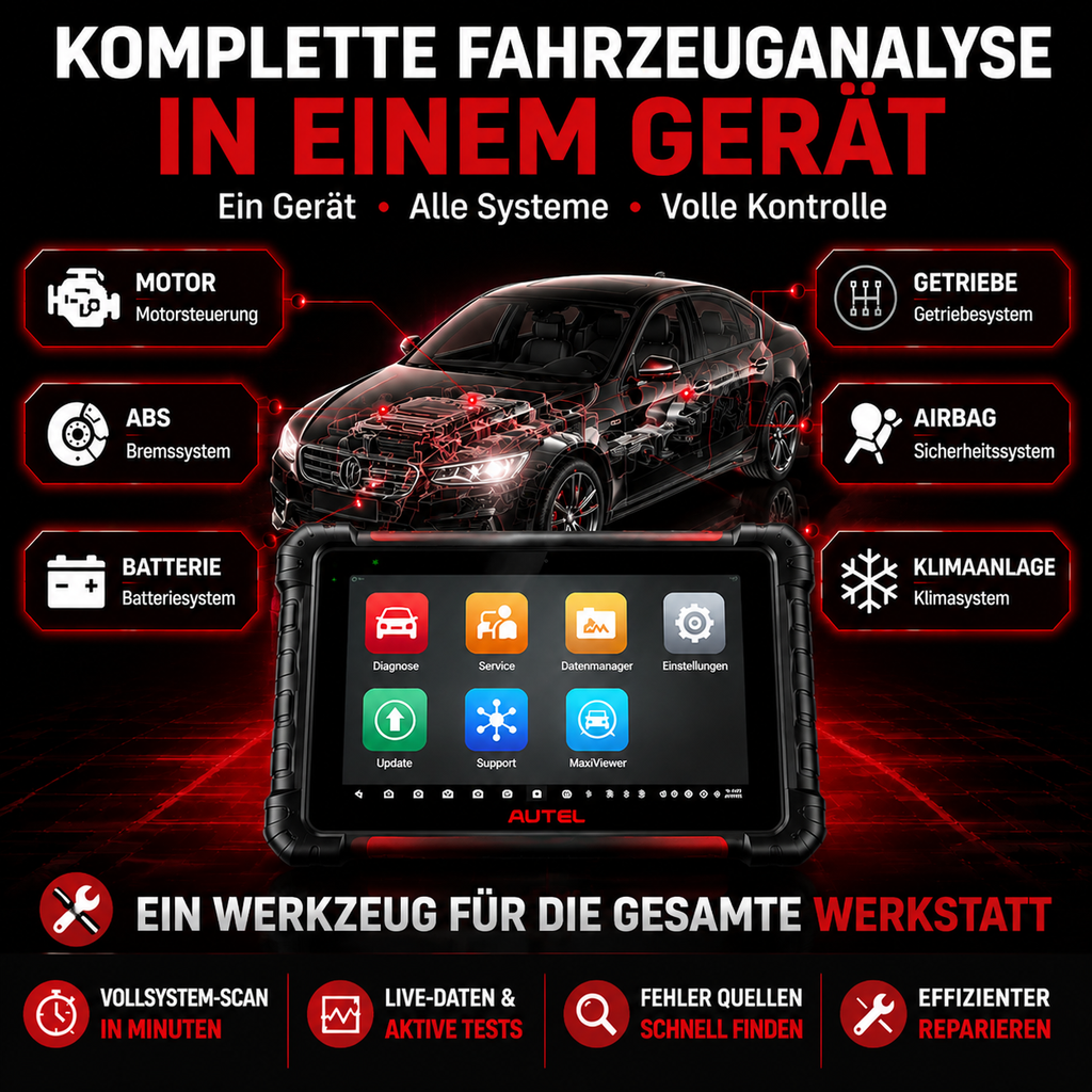 Professionelles KFZ Diagnosegerät mit Topologie ScanProfessionelles KFZ Diagnosegerät mit Topologie Scan